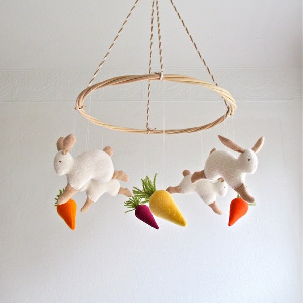 Baby Mobile Bunny Etsy