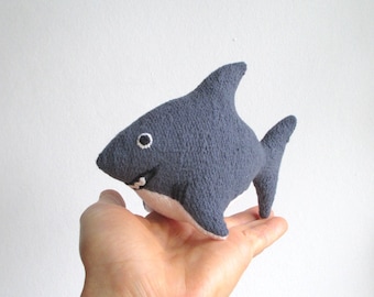 Small shark toy, shark stuffed toy, baby shark, organic shark toy, baby shark toy