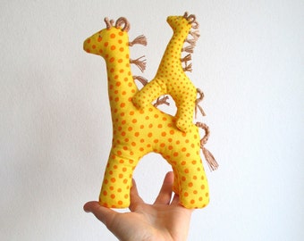 Giraffe with baby, giraffe toy set