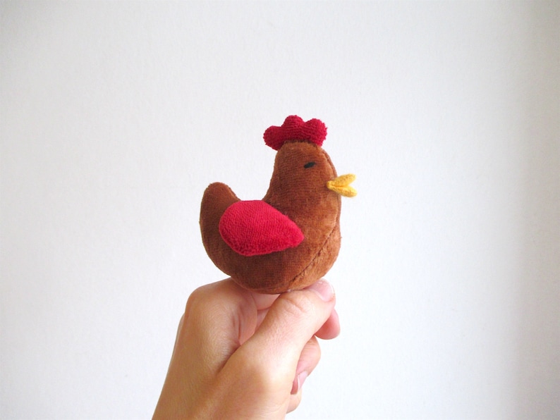 Organic Toy Chickens Soft Small Chickens Play Set Chickens Etsy