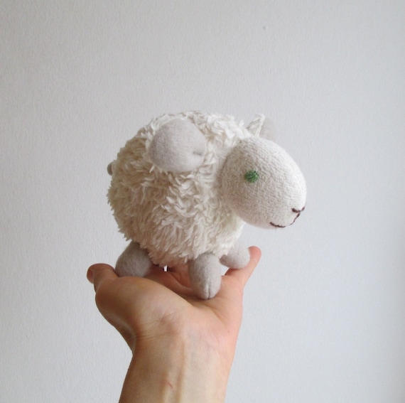 Small Lamb Toy Organic Toy Lamb Organic Plush Lamb Small