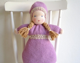 Waldorf bunting doll sewing tutorial, sewing pattern, PDF file, instant download, bunting doll, girl, baby