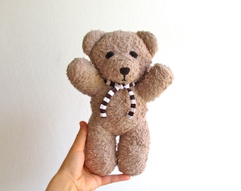 Organic teddy bear, organic plush bear, beige, light brown, eco toys for babies, eco toys for kids, organic toys, organic soft toys, eco toy