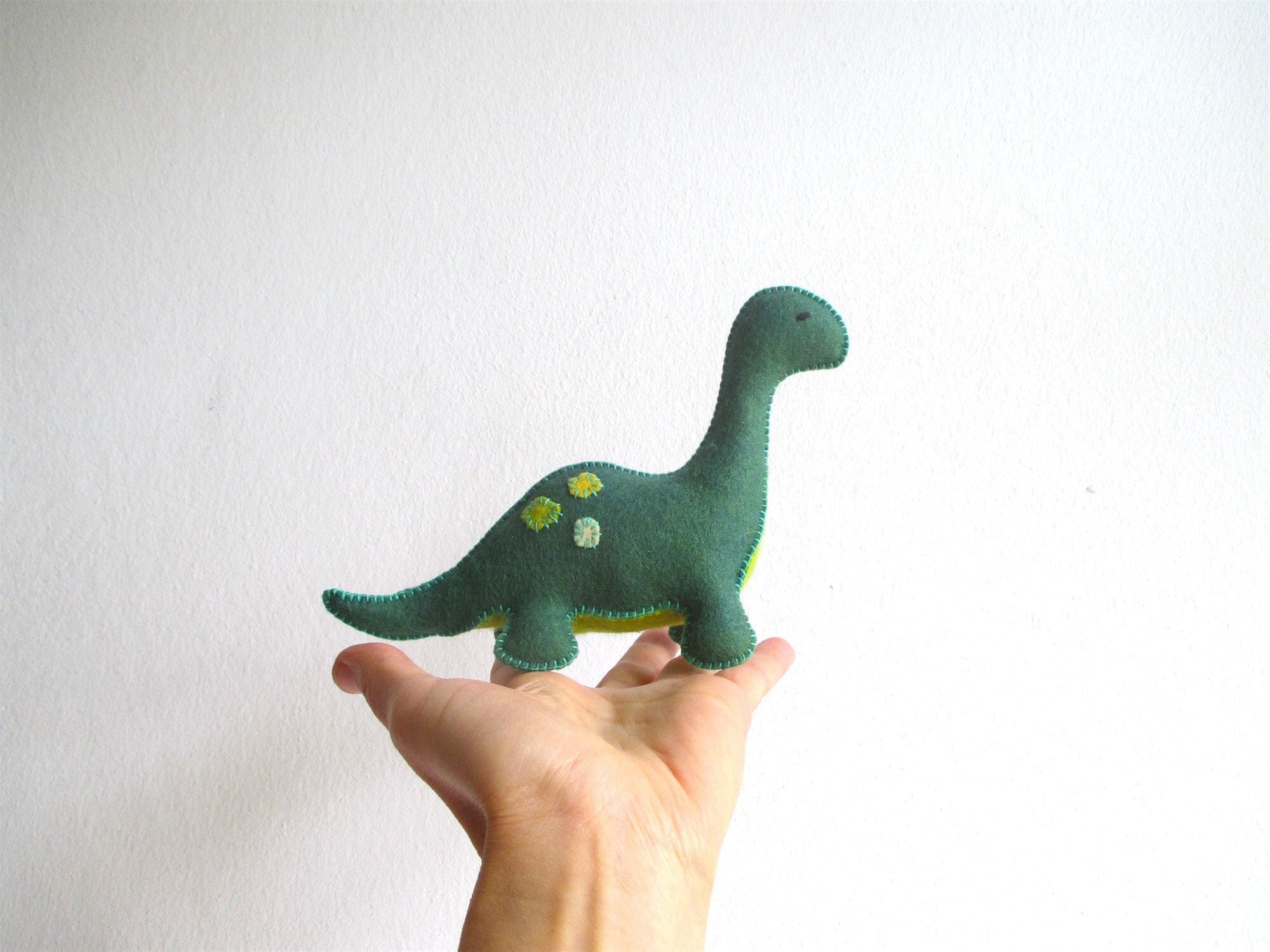 Adopt A Plushie Cute Plush Handmade Dinosaur Soft Dinosaur Toy Holding  Watermelon 