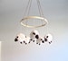 Baby mobile sheep, lamb baby mobile, nursery decor lambs, black and white baby mobile, shower gift, lamb nursery, gender neutral mobile 
