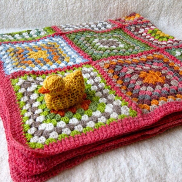 Jolly good blanket - organic - Watermelon Trim