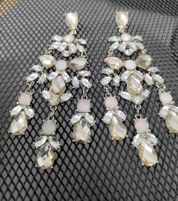 Glamorous Rhinestone Jewel Chandelier Drop Earring