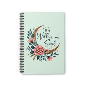 Floral Inspirational Notebook - Perfect for Journaling, Gift for Friends, Stationery, School Supplies, Self-Care