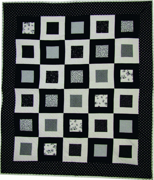Square Pattern Easy Easy on the Square Quilt Pattern - PDF - Etsy