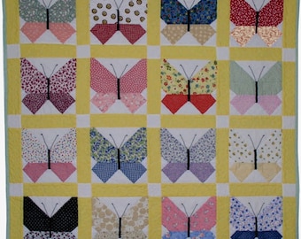 Retro Butterfly Quilt Pattern