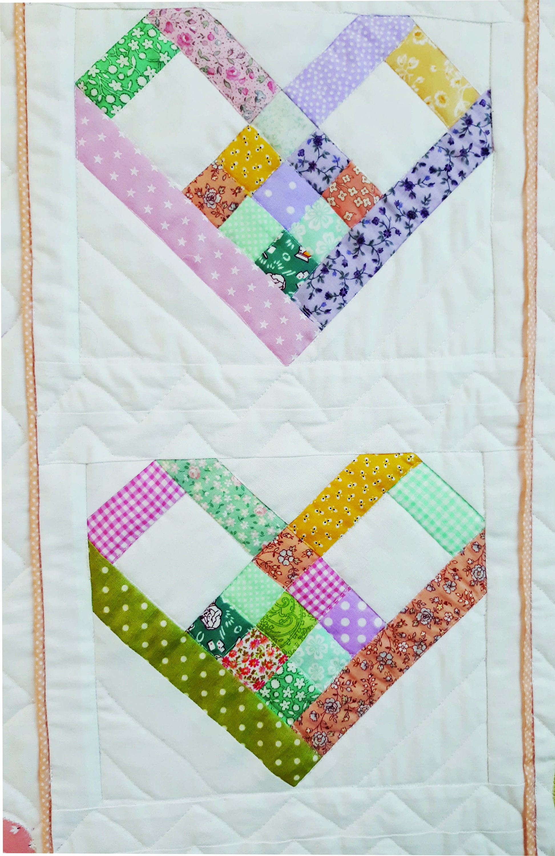 Hearts and Flowers Baby Quilt Pattern Etsy