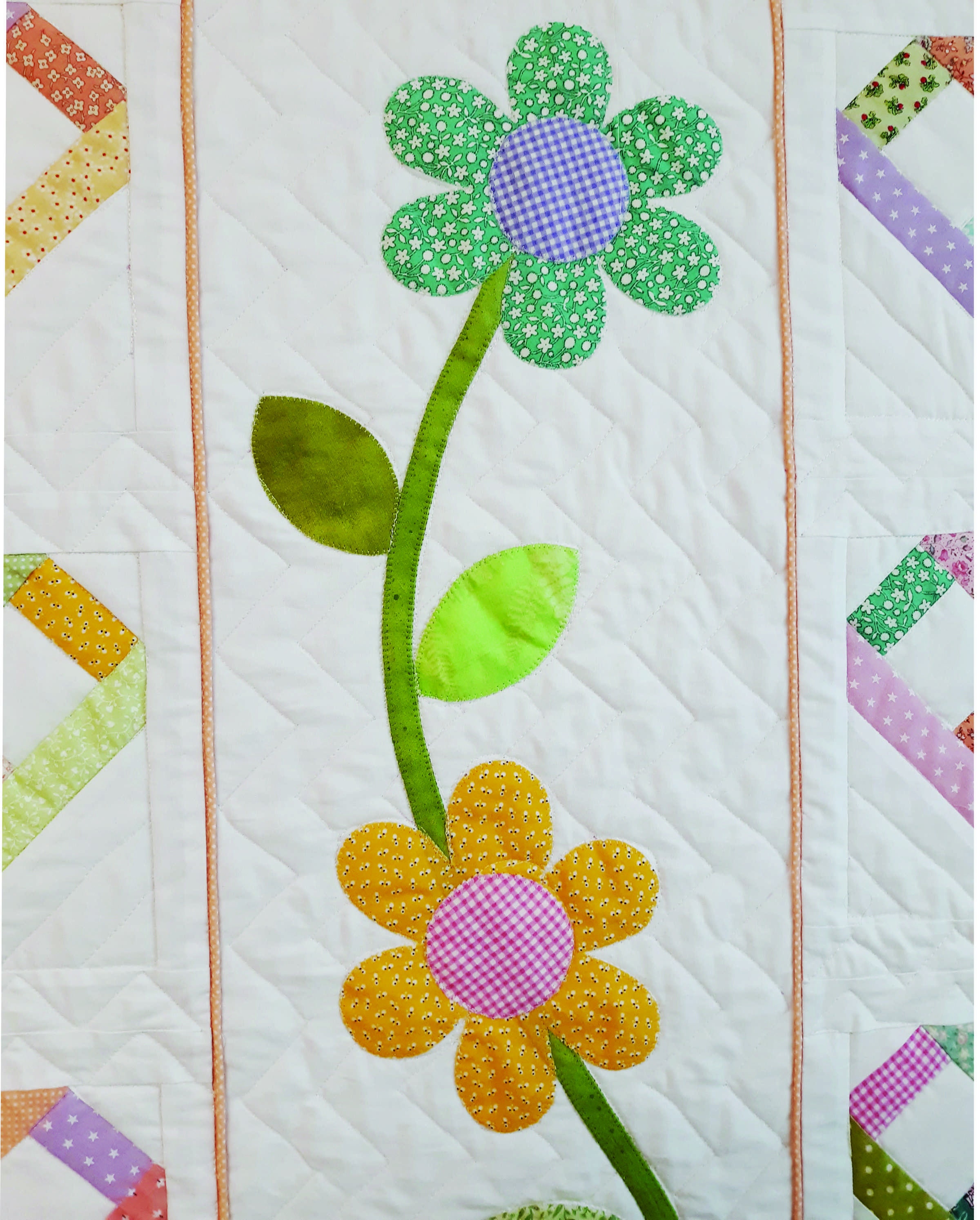 Hearts and Flowers Baby Quilt Pattern Etsy