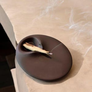 Handmade Cement Palo Santo Holder: Modern Incense Burner