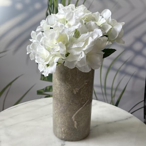 Handmade Marble Vase: Natural Stone Minimalist Decor