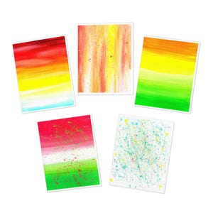Set di carte d'arte astratta: Edizione 1 (confezione da 5)