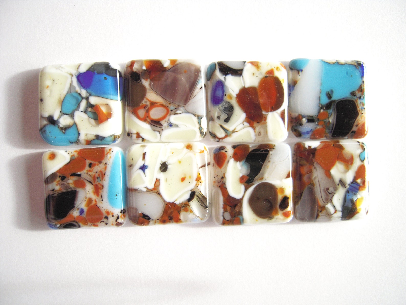 Fused Glass Knobs Mosaic Glass Knobs Drawer Pulls Etsy