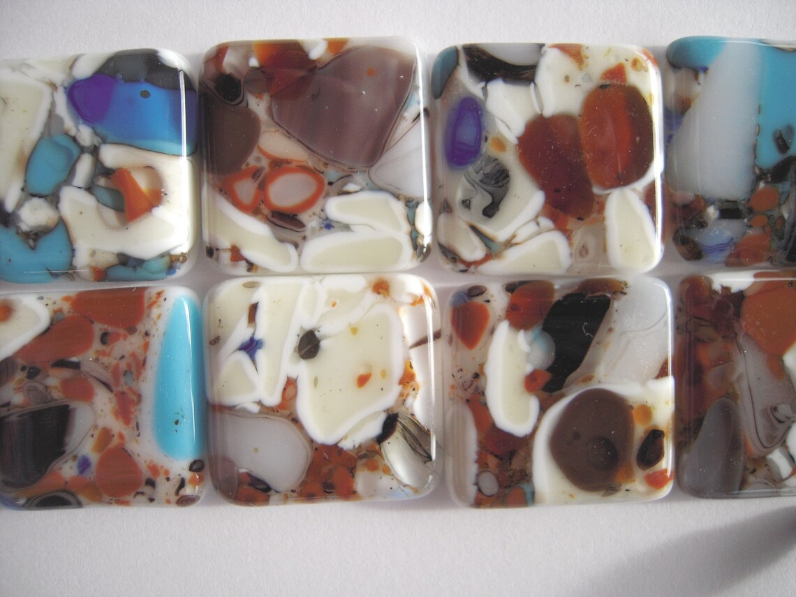 Fused Glass Knobs Mosaic Glass Knobs Drawer Pulls Etsy