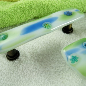 Perillas de gabinete de vidrio fundido tiradores y perillas | Etsy