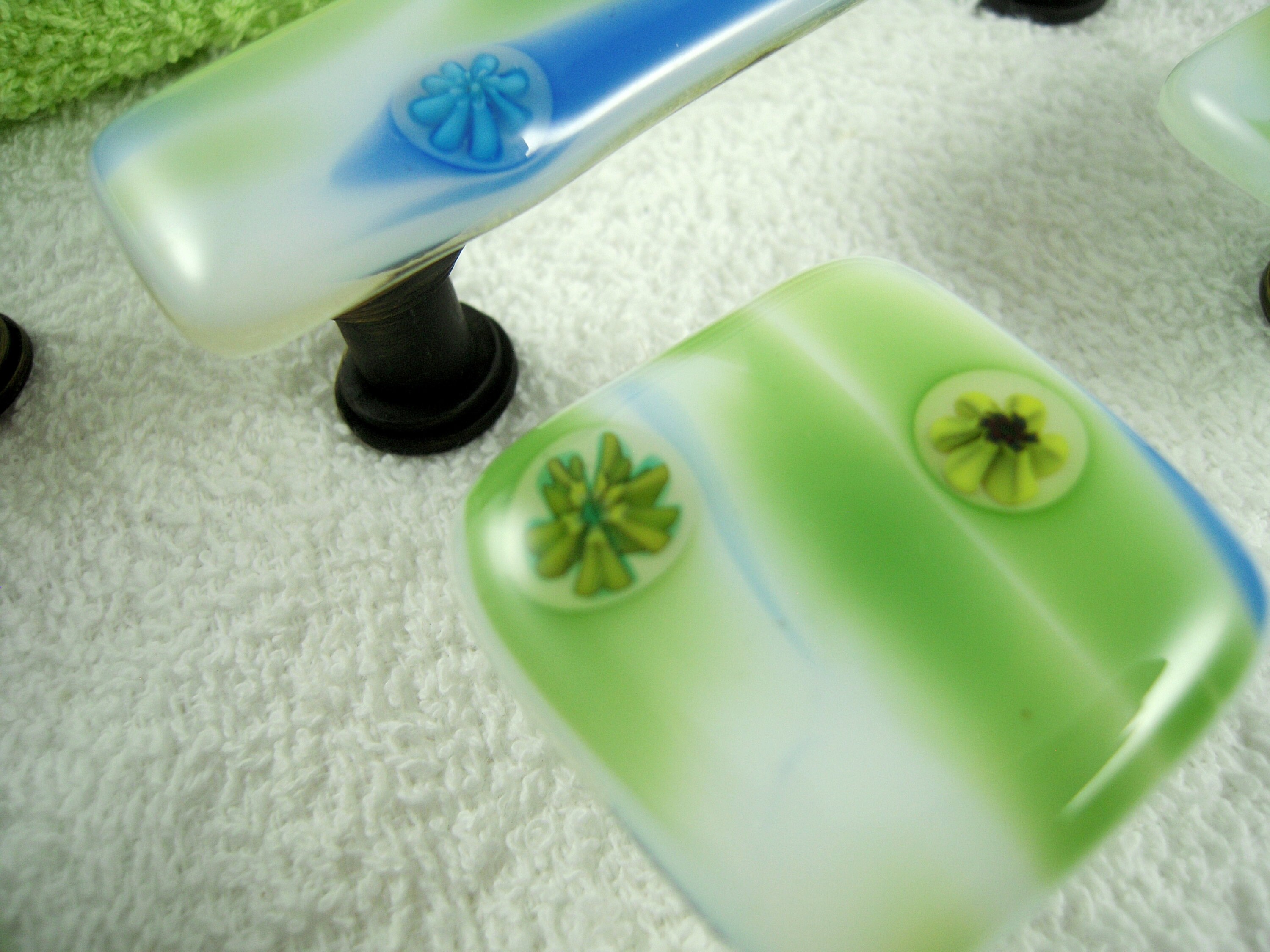 Perillas de gabinete de vidrio fundido tiradores y perillas | Etsy