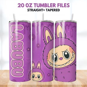 Labubu Monster Doll Tumbler Wrap: 20oz PNG Designs (Digital Download
