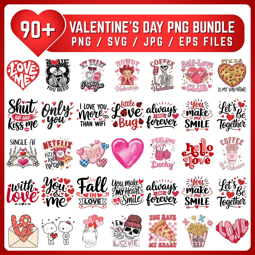 Valentines Day PNG Bundle, Valentine Mega Bundle Png, Valentine Teacher ...