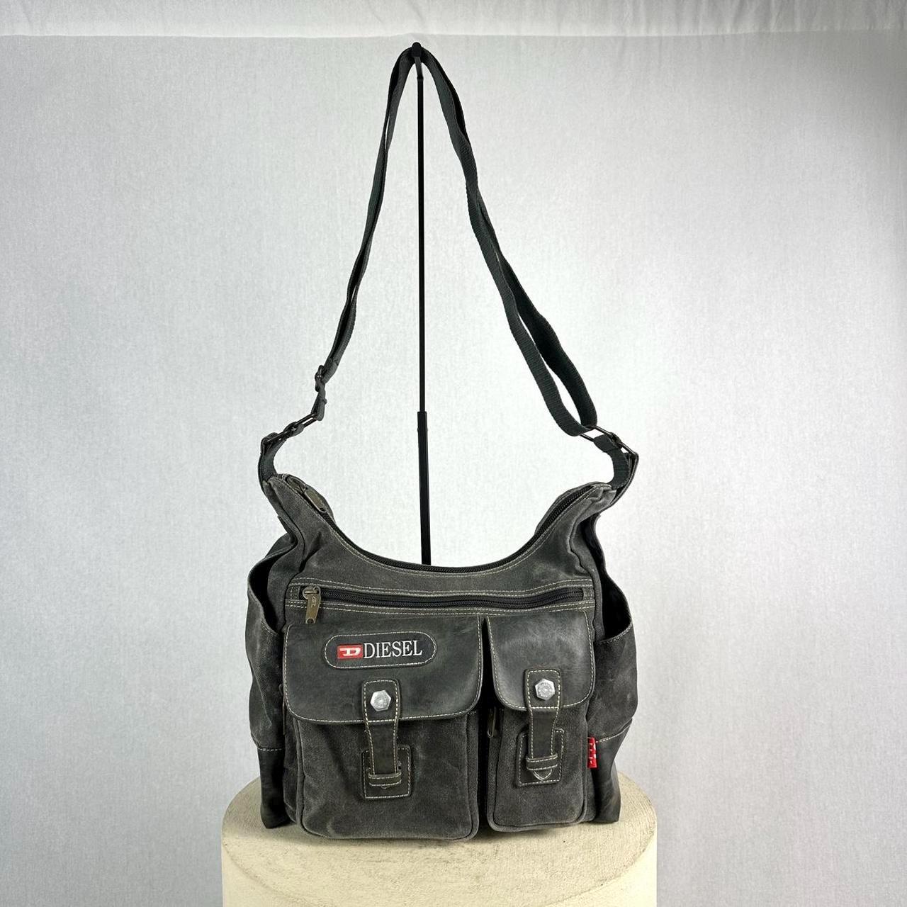 Diesel Gorpcore Multipocket Crossbody Bag in Canvas and Faux