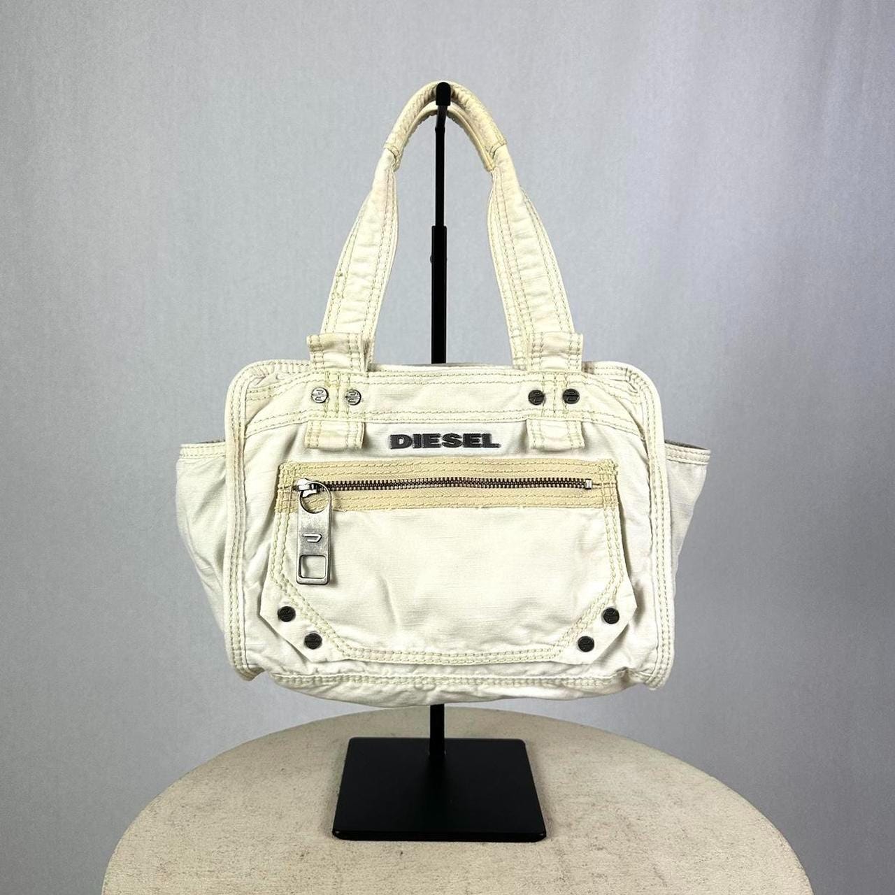 Diesel Vintage Cream Canvas Bag, in off White - Etsy UK