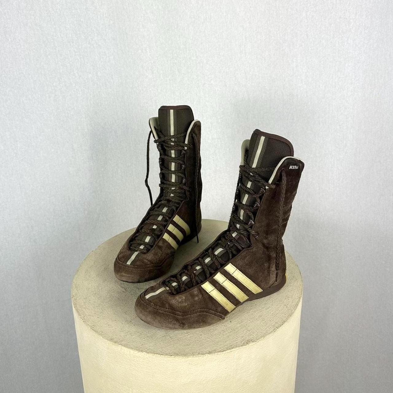 adidas gazelle silver green womens Vintage Adidas Rocky Hi-Top Boxing Shoes, Size 6.5 ###  Stuck In The 90s  Sports