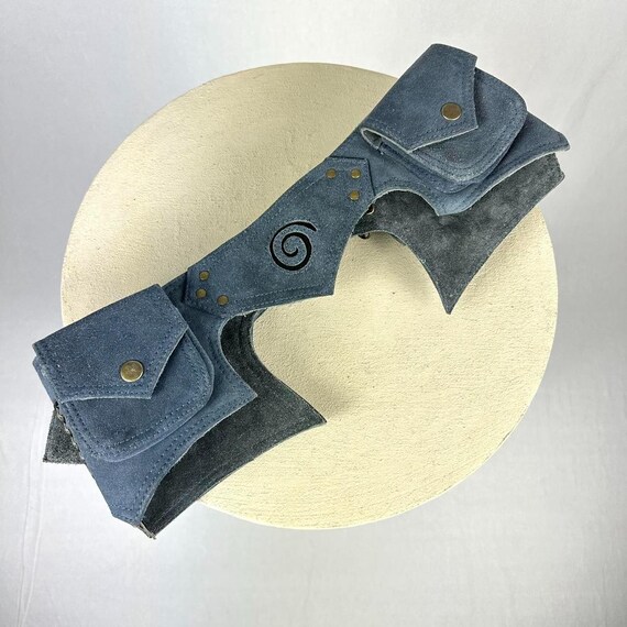 Boho utility leather multipocket belt - image 4