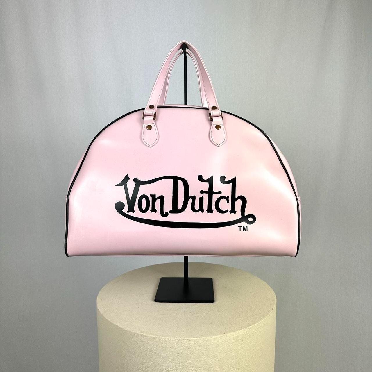 Von Dutch Y2k Barbie Core Large Duffle Travel Bag, 00s Vibes, in