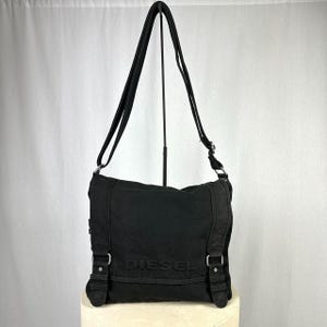 Diesel y2k messenger crossbody bag in canvas