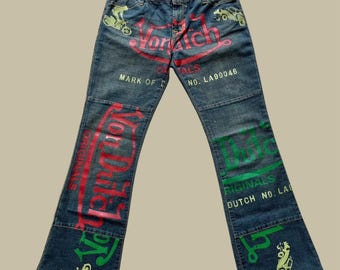 Vintage Y2K Von Dutch Super Low Rise Bootcut Jeans Size 26 - Etsy