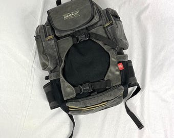 Y2K Vintage Diesel Canvas Cargo Backpack – Techwear / Gorpcore