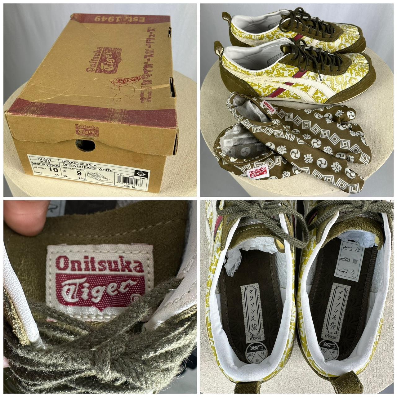 Archive Onitsuka Tiger X Asics Marathon Tabi Trainers, Floral