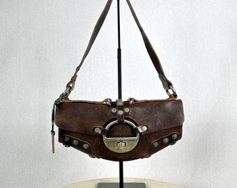Diesel Archive Medieval Crossbody Shoulder Bag, Leather and Nylon