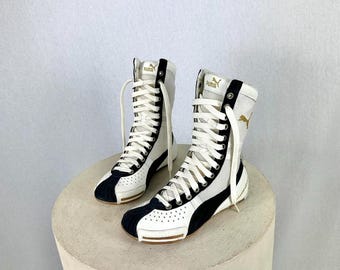Puma lacing boxing / wrestling boots, vintage y2k
