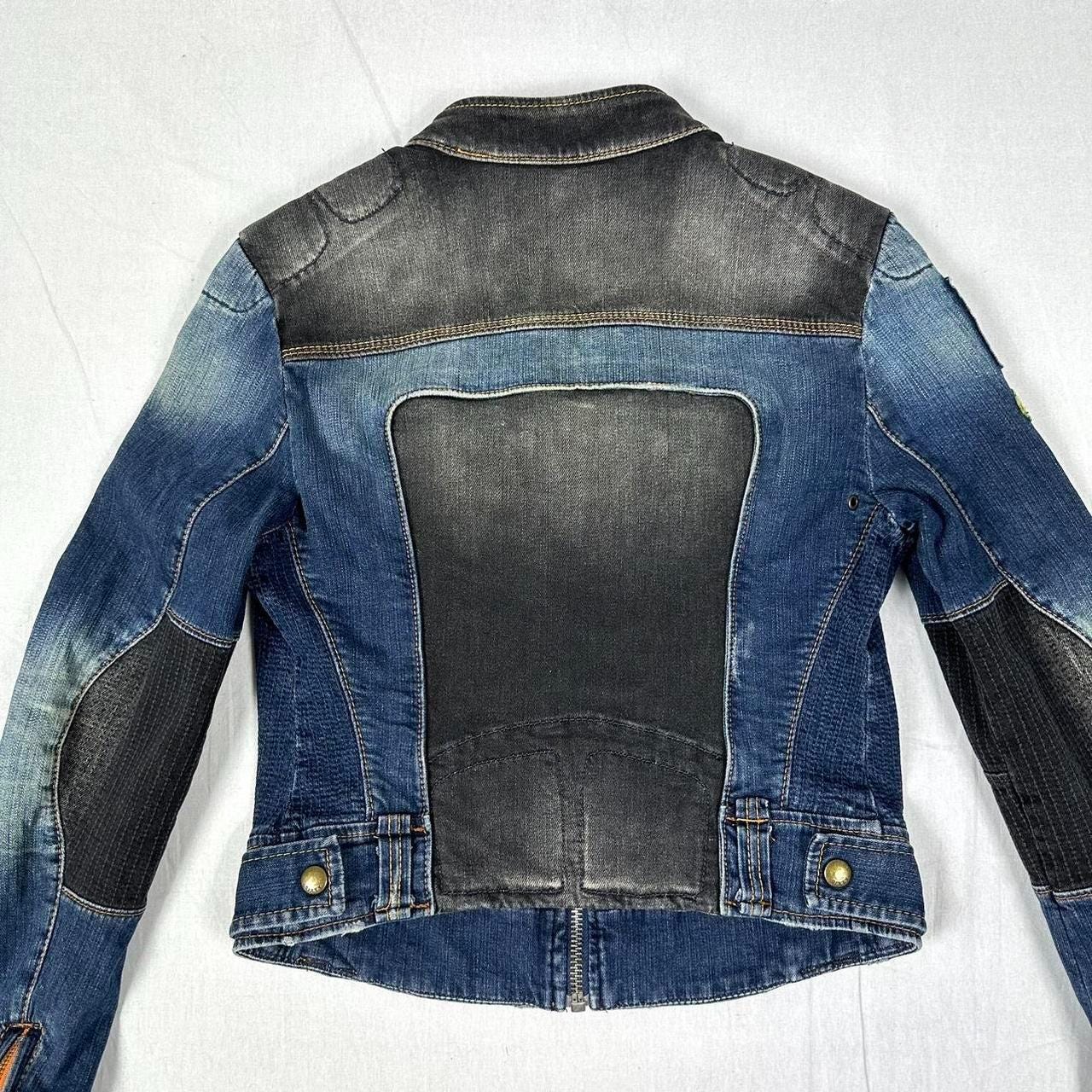 Miss Sixty Denim Biker Racer Jacket, Y2k - Etsy New Zealand