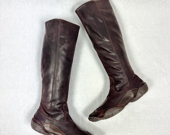 90s Marithé François Girbaud Racing Leather Long Boxer Boxing