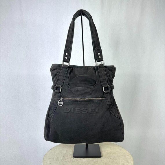 Diesel Vintage Black Canvas Shoulder Bag - Etsy