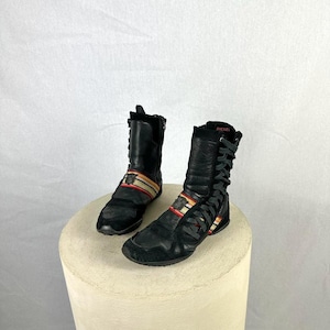 Archive &quot; IZUU &quot; Diesel wrestling / boxing boots, in leather & suede