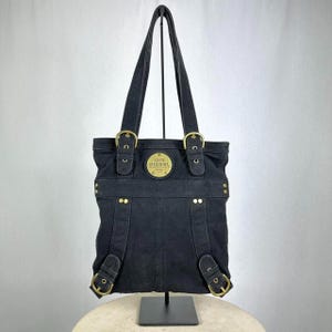 Diesel vintage black canvas shoulder bag