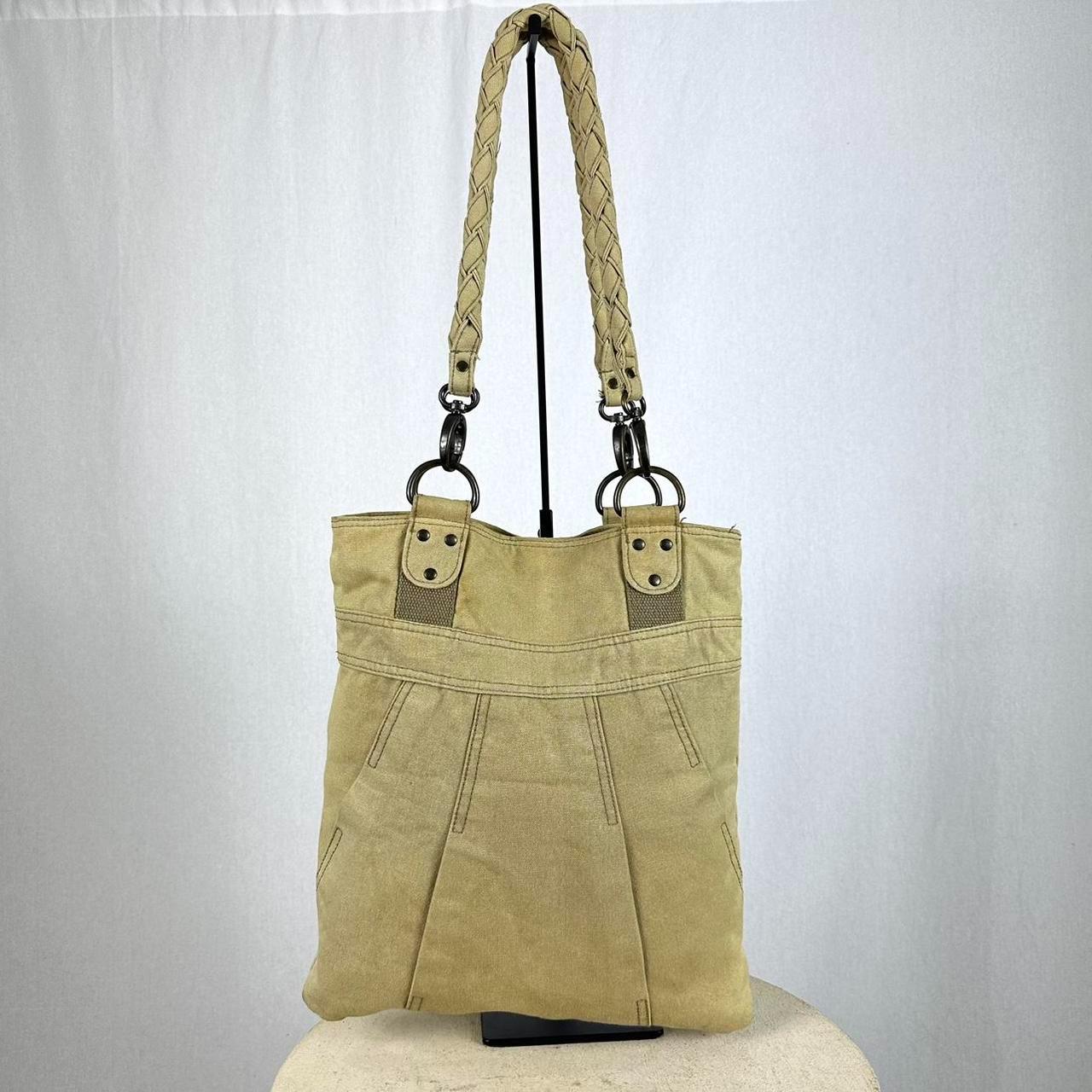 Vintage Diesel Archive Shoulder Bag, in Light Khaki / Beige Canvas 