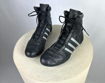 Adidas leather lacing boxing / wrestling boots