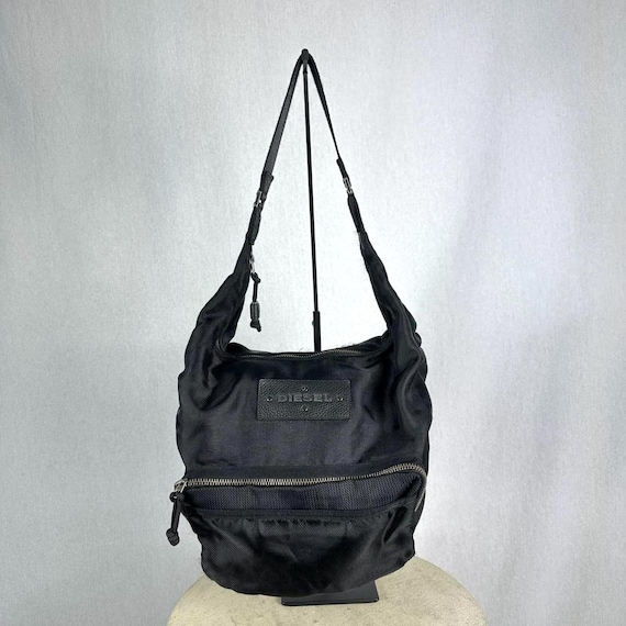 Diesel Y2k Hobo Shoulder Bag in Nylon, in Black - Etsy