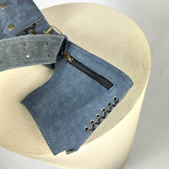 Boho utility leather multipocket belt - image 6