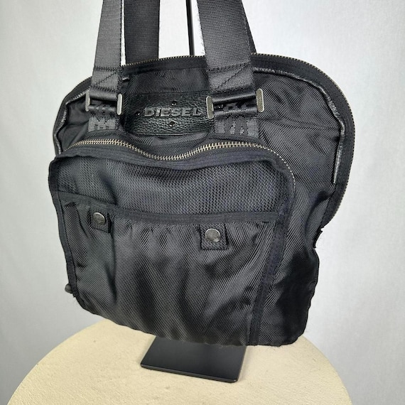 Diesel Y2k Multi Pocket Shoulder Bag in Nylon & Leather - Etsy Israel