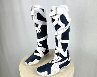 PUMA Archive First Round Boxing Boots Vintage High Knee Shoes 90s