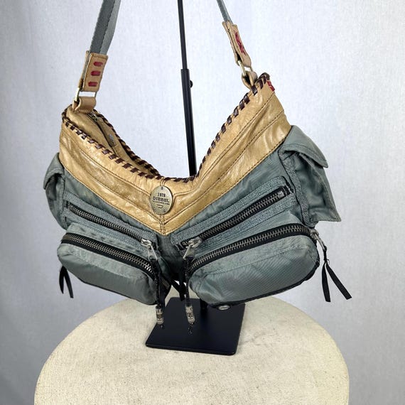訳あり00s archive DIESEL HOBO bag y2k punk Archive Diesel Hobo Gorpcore Leather Shoulder Bag, Y2k - Etsy