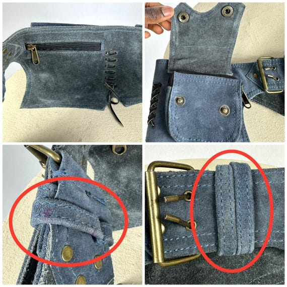 Boho utility leather multipocket belt - image 8