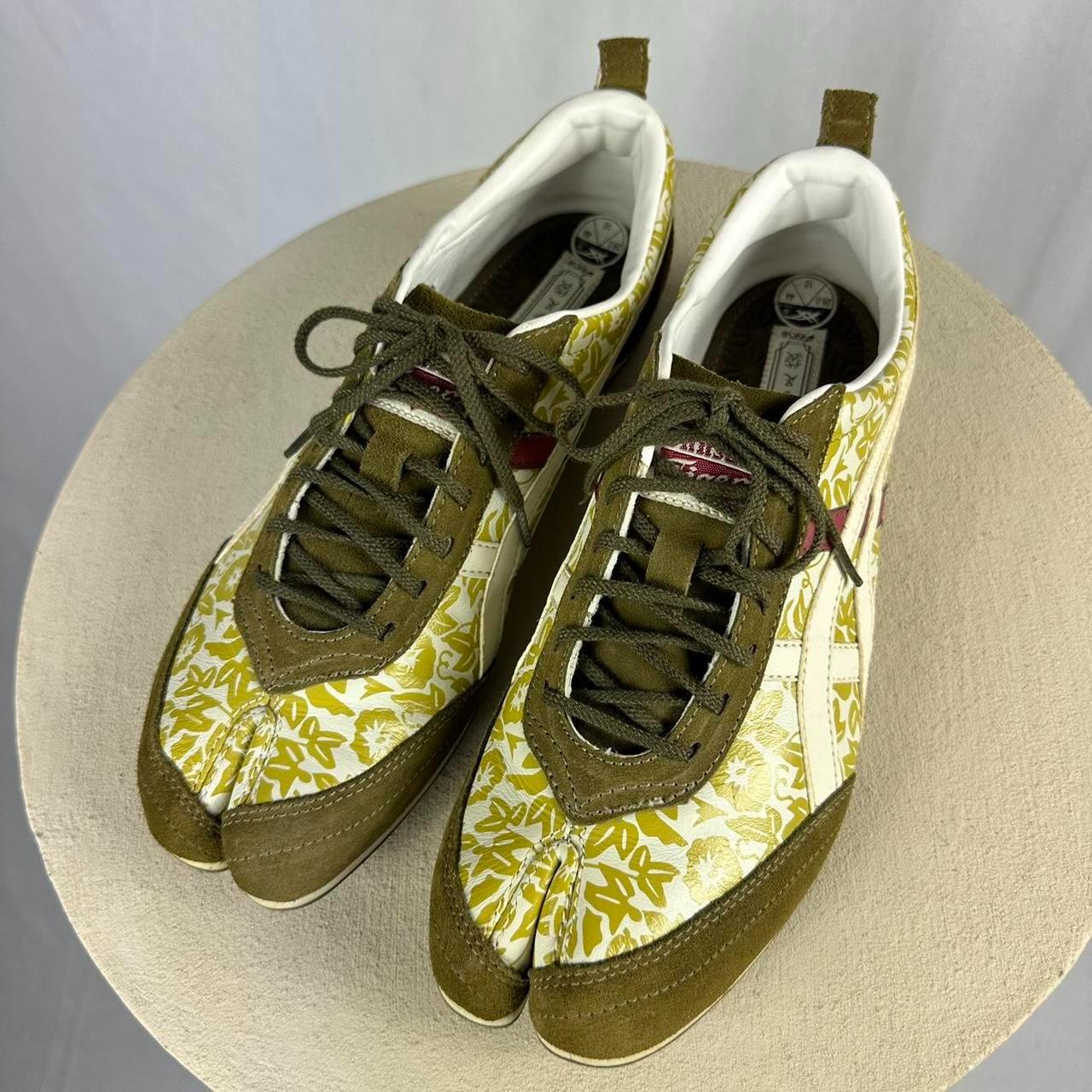 Archive Onitsuka Tiger X Asics Marathon Tabi Trainers, Floral